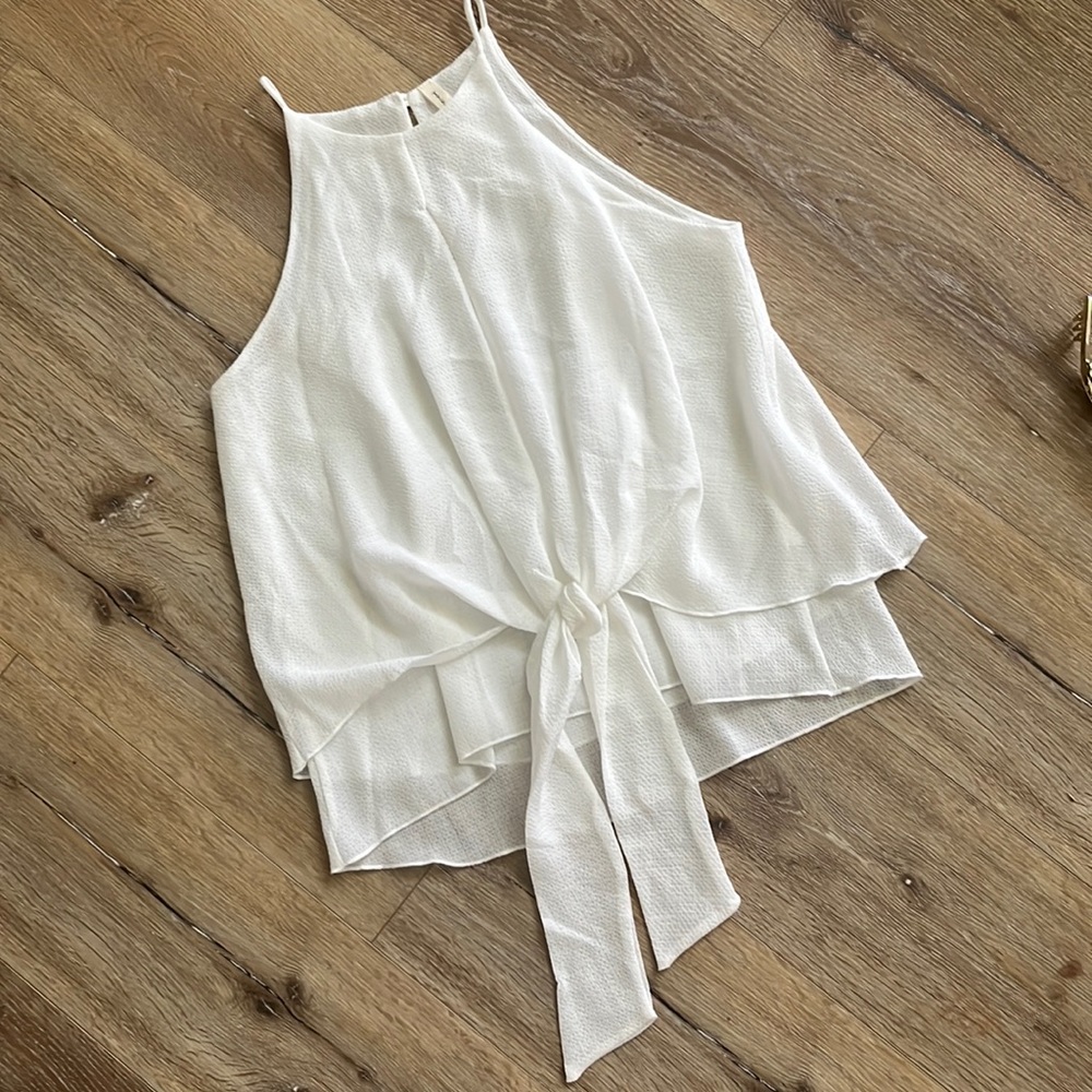 TYCHE White Tie Top M